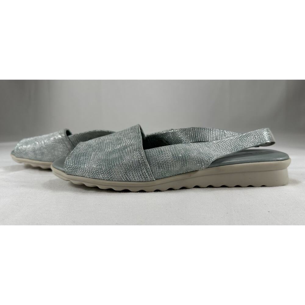 NEW - THE FLEXX Sea Foam Green LEATHER COMFORT SANDALS SZ. US. 9 EU 40.5 Preppy